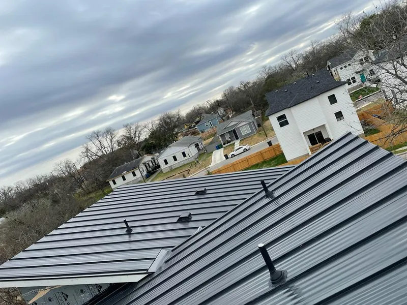 Standing seam metal roof panels with vents for Skylight Repair in Pike Creek Valley